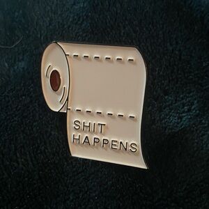🎁BOGO🎁 Humorous Toilet Paper Enamel Pin